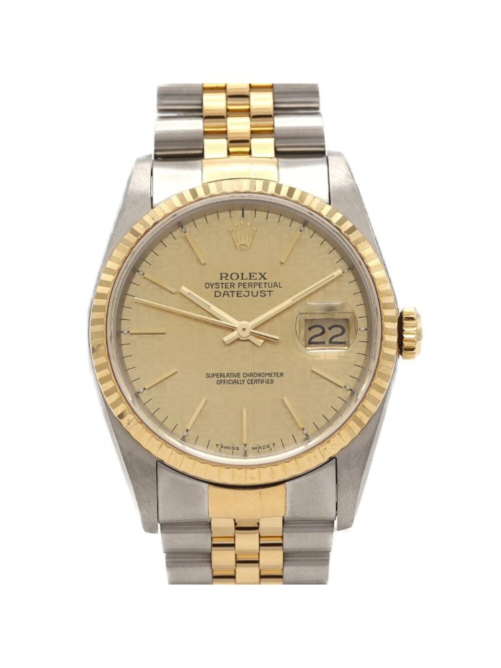 Rolex Datejust Stainless Steel Yellow Gold Automatic